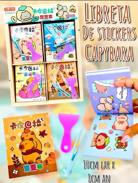 Libreta de stickers Capybara