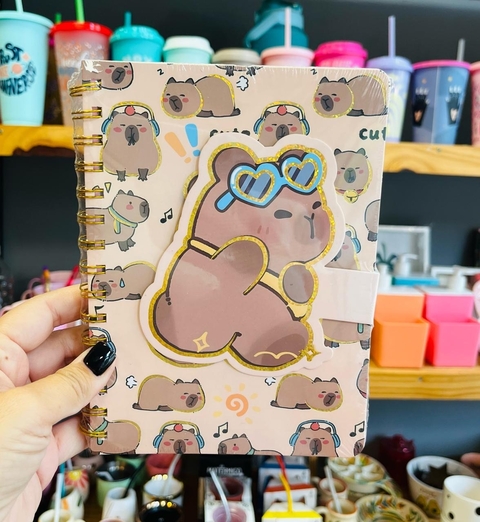 Cuaderno con espiral capybara