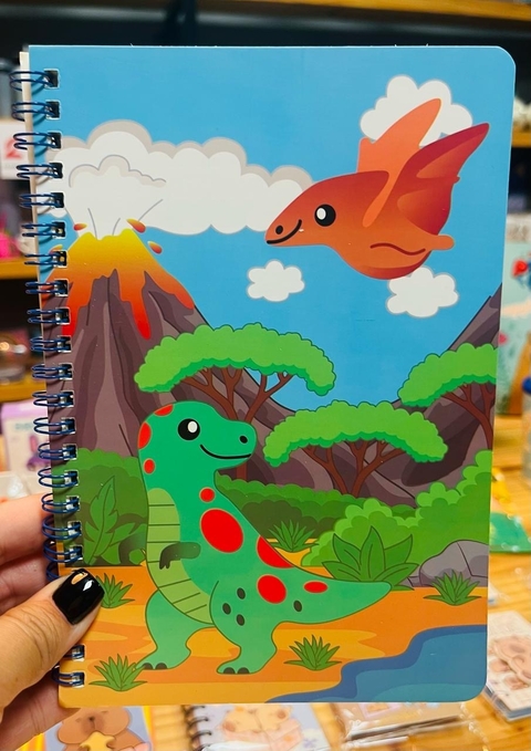 Cuaderno espiral dinos