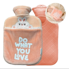 Bolsa de agua caliente con bolsillo y funda