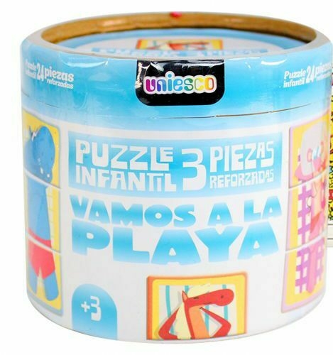 Juego Puzzle Vamos A La Playa Con 24 Piezas Reforzadas 11 x 9 cm