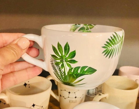 Tazón hojas monstera