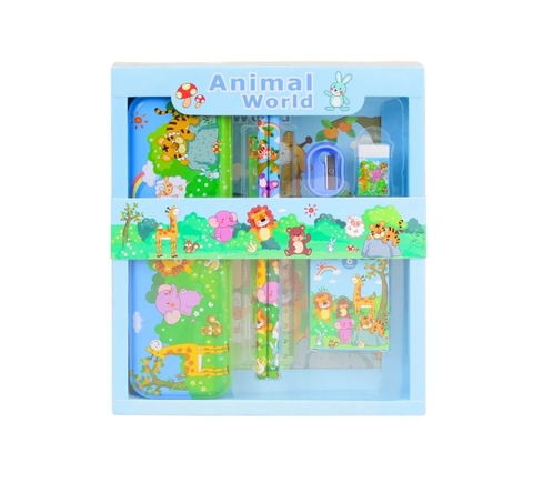 Kit escolar animal World