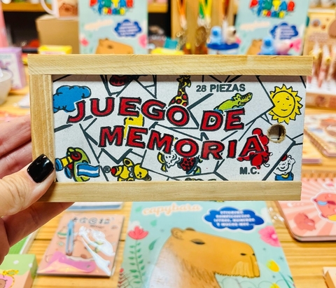 Juego memoria 28 piezas de madera