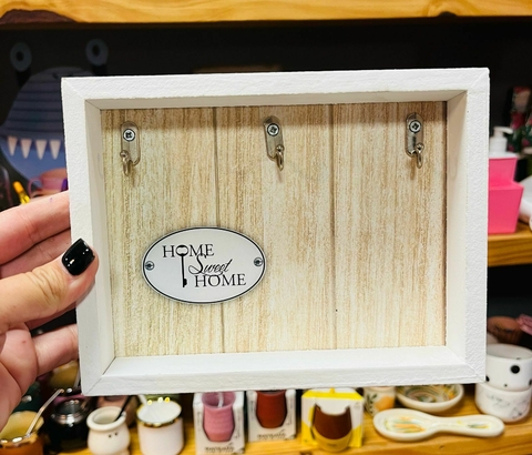 Porta llaves madera - Home sweet Home