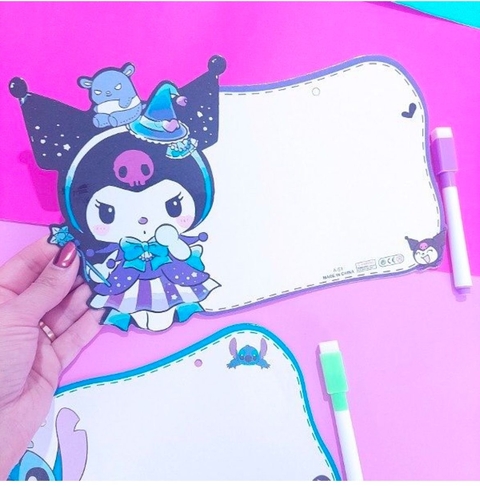 Pizarra con marcador kuromi