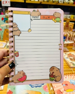Cuaderno con espiral capybara - comprar online