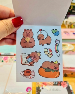 Imagen de Cuaderno sticker capybara