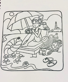 Libro de pintar girl life Tapa dura 44 Hojas 10x 15 - tienda online