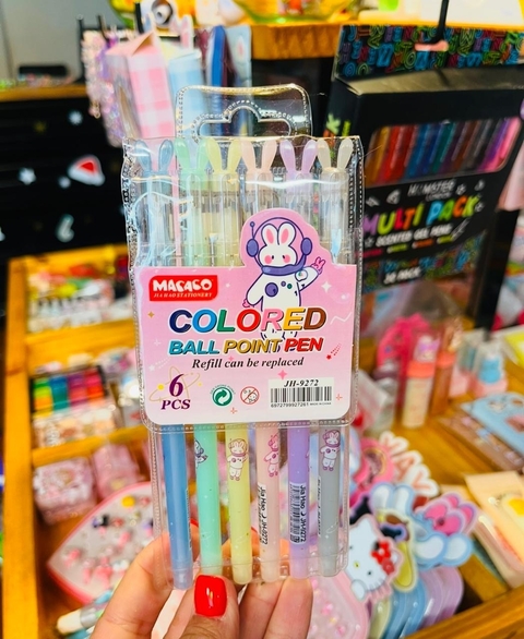 Lapiceras de colores conejitos