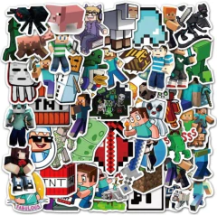 Minecraft 50 piezas Pegatinas-stickers - comprar online