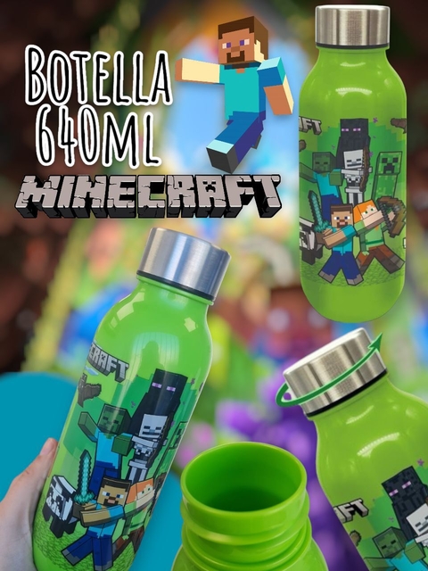 Botella minecraft Plástico 630 ml