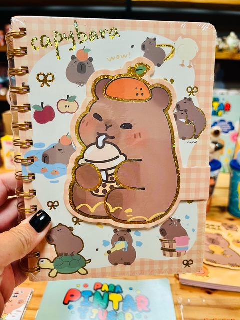 Cuaderno con espiral capybara