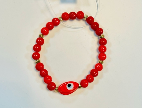 Pulsera ojo turco roja