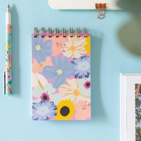 Block notas flores lilas