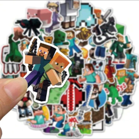Minecraft 50 piezas Pegatinas-stickers