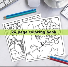 Imagen de Libro para colorear 24 páginas Capybara