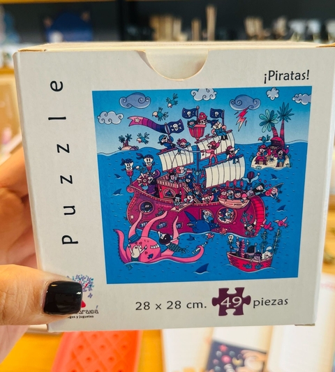 Puzzle 49 piezas - 28x28 PIRATAS