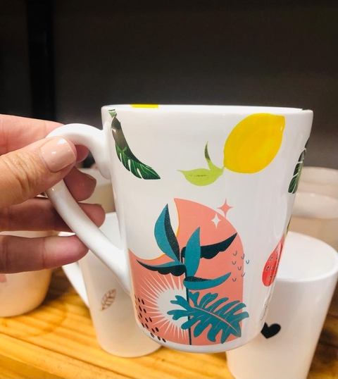 Taza hojas