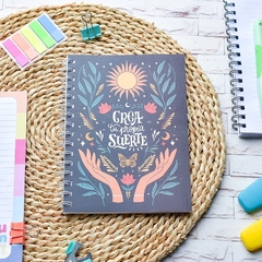 Cuaderno A 5 tapa flexible - CREA TU PROPIA SUERTE