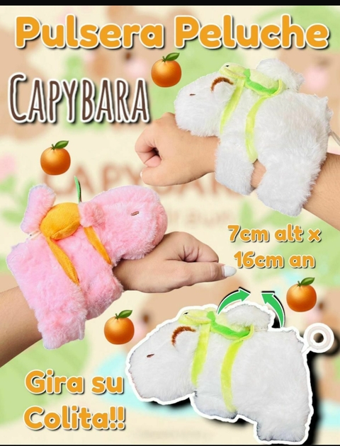 Peluche pulsera capybara