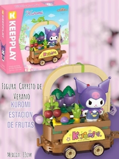 Bloques Carrito De Verano - estación de frutas - Kuromi 18 Cm - Olivia Almacén de Curiosidades