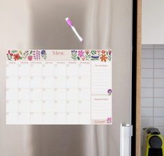 Planner mensual rosa