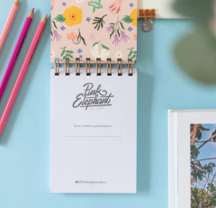 Libreta fresias rosas - comprar online