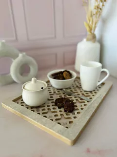 Bandeja rectangular calada - comprar online
