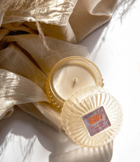 Vela de soja relajación, lavanda y cedro