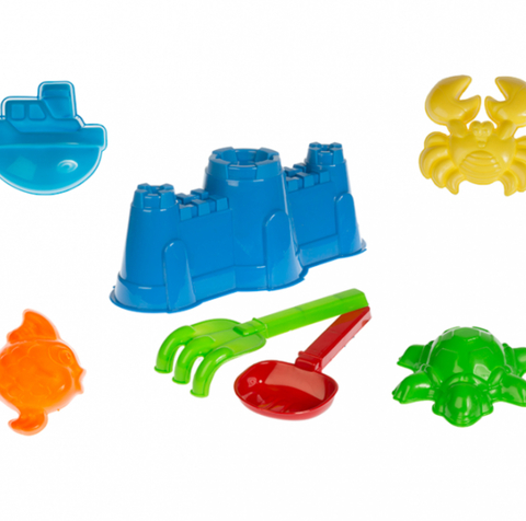 Molde Castillo • Pala Y Rastrillo • 4 Moldes