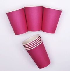 Vasos Polipapel Fucsia x 8 un