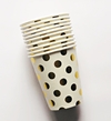 Vasos Lunares Dorado x 10 un