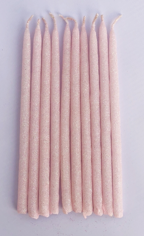 Vela Gibre Rosa x 10 un