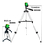Nível A Laser Verde Oba Oom-kit017 Tripé Ajustável - DIVERTE STORE