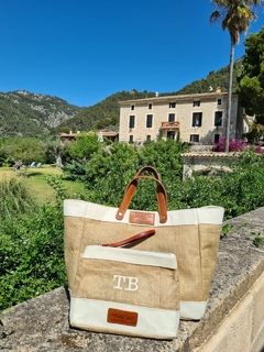 Necessaire "Niza" Natural personalizado - MONSAC