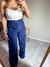 CALÇA PANTALONA VELUDO AZUL