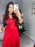 VESTIDO VERMELHO BOTOES