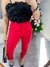 Calça feminina alfaiataria vermelha - comprar online