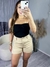 SHORTS CORTE ALFAIATARIA BEGE - loja online