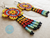 Imagen de Aretes Para Mujer En Mostacilla Checa Flor Huichol Boho Amarillo y Rojo Flecos