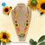 Collar Artesanal Jardín de Girasoles Colores Tierra