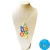 Collar Para Mujer en Mostacilla Checa Figuras Geometricas Multicolor