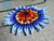 Imagen de Conjunto Collar y Aretes en Mostacilla Checa Para Mujer Estilo Huichol Flor De Fuego Picos