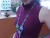 Collar Para Mujer En Mostacilla Checa Flor Huichol Boho Azul Flecos