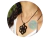Collar Para Mujer De Cuero y Dije En Mostacilla Checa Flor Negra en internet