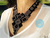 Conjunto Collar y Aretes Para Mujer en Mostacilla Checa Geométrico Nefertiti
