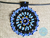 Conjunto Collar Y Aretes Para Mujer Mandala Azul en Mostacilla Checa - tienda online