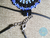 Imagen de Conjunto Collar Y Aretes Para Mujer Mandala Azul en Mostacilla Checa