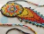 Conjunto Collar Y Aretes Para Mujer Mandala Estrella Amarilla Con Flecos en Mostacilla Checa - Tiendas AmmA